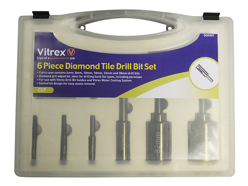 Vitrex DDK001 Porcelain Drill Kit, 6 Piece