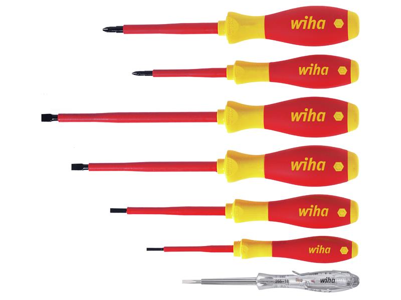 Wiha SoftFinish® electric SL/PH Screwdriver Set, 7 Piece