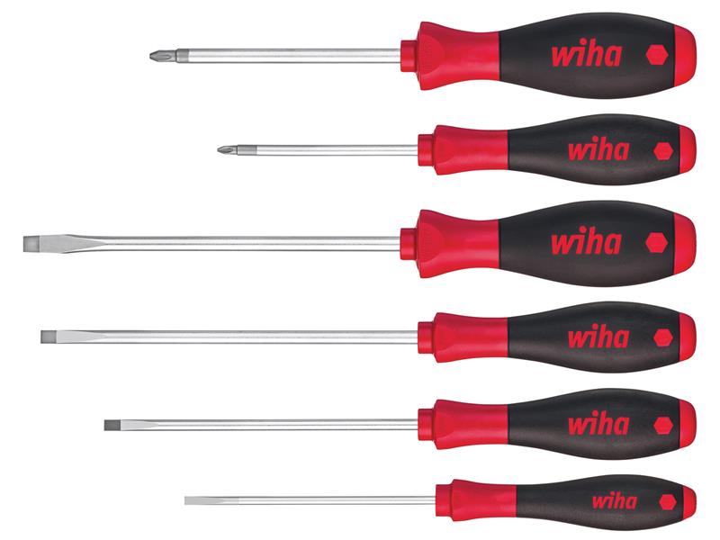 Wiha SoftFinish® SL/PZ Screwdriver Set, 6 Piece