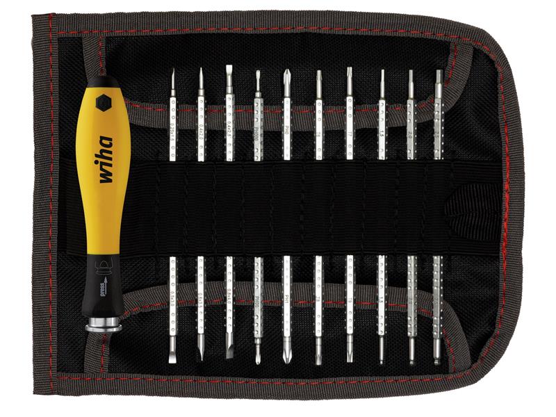 Wiha SYSTEM 4 SoftFinish® ESD Interchangeable Screwdriver Set, 12 Piece