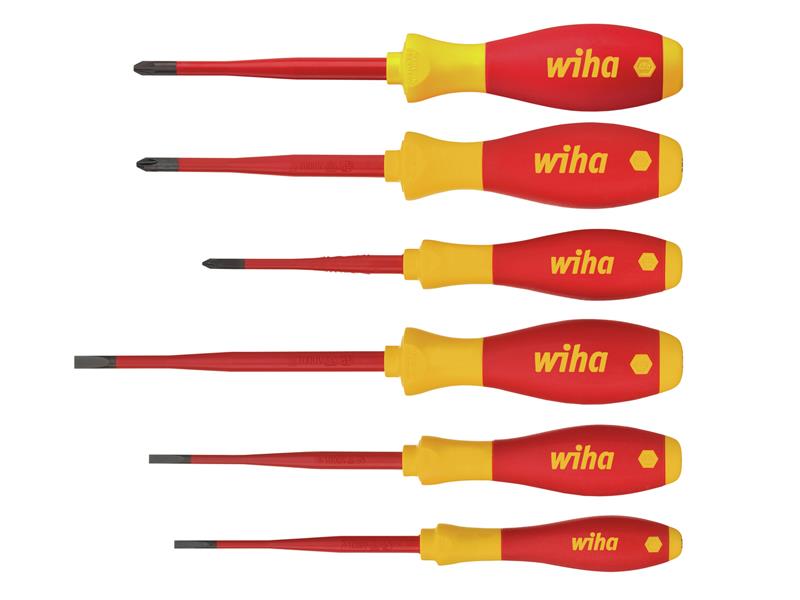 WIHA 6 PIECE SLIMFIX VDE SCREWDRIVER SET