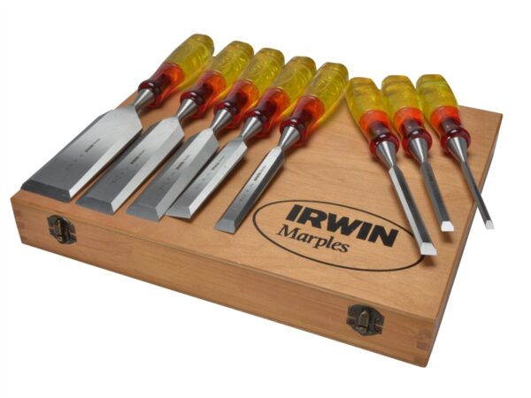 XMS IRWIN Marples 8 Piece Splitproof Wood Chisel Set