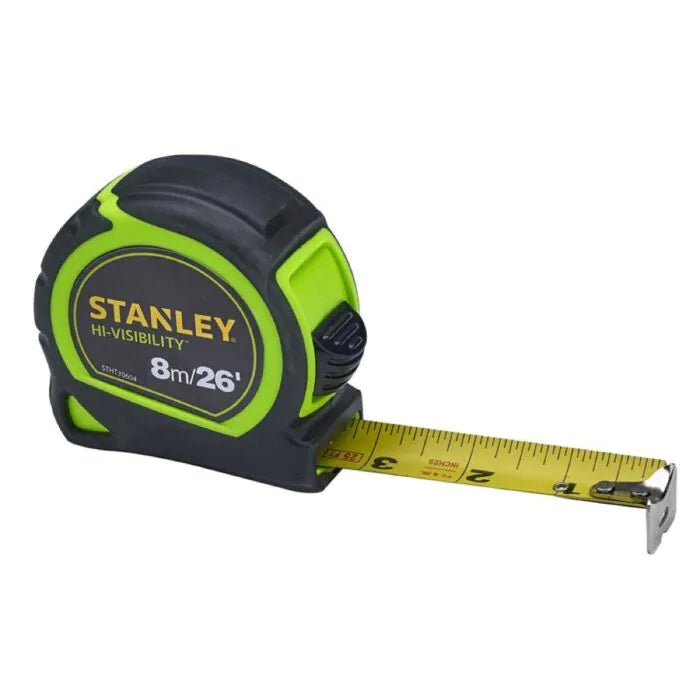 XMS STANLEY® 8m (26ft) Hi-Vis Tylon Tape Measure