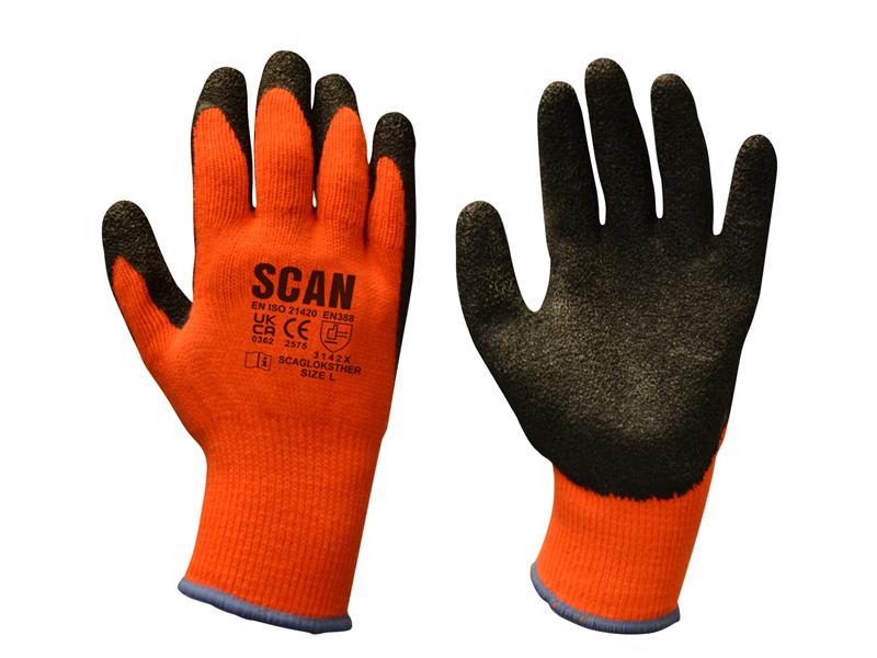 XMS Scan Dipped Thermal Latex Gloves (3 Pairs)