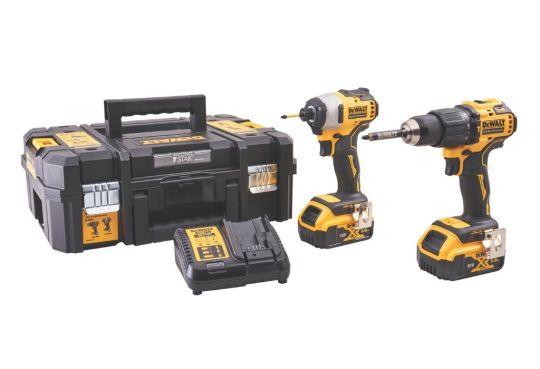 DEWALT 18V COMBI & IMPACT DRILL TWIN PACK