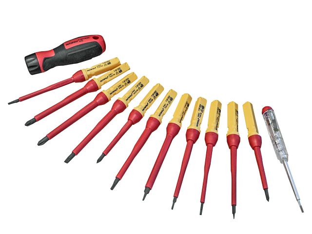 FAITHFULL 13 PIECE QUICK CHANGE VDE SCREWDRIVER SET