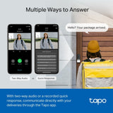 TP LINK 5MP BATTERY SMART AI VIDEO DOORBELL IP64 FULL COLOUR