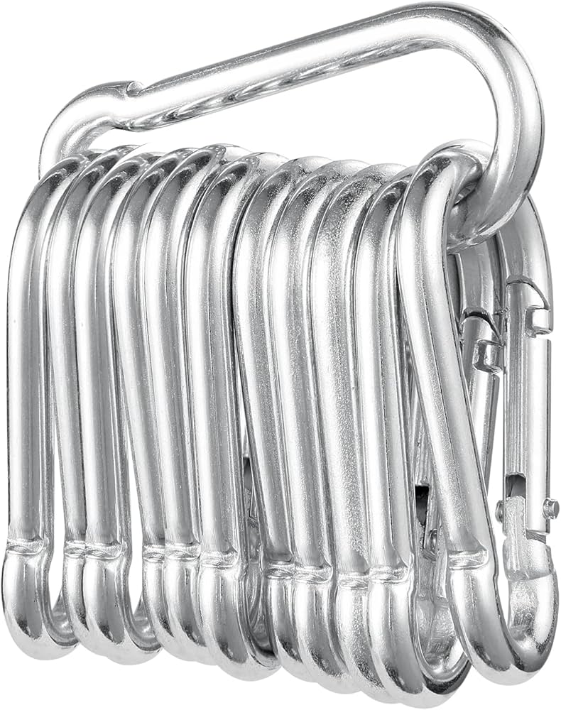 BB-AS210  12PC  50MM  CARABINER SET