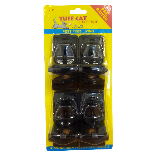 TUFF CAT MOUSE TRAPS 4PK