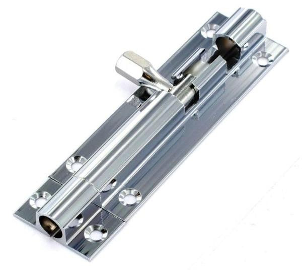 CHROME BARREL BOLT 4" H/D
