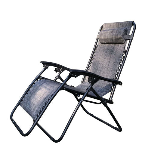 REDWOOD ZERO GRAVITY TEXTILENE SUN LOUNGER - GREY