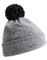 HEATHER GREY/BLACK B450 BEANIE