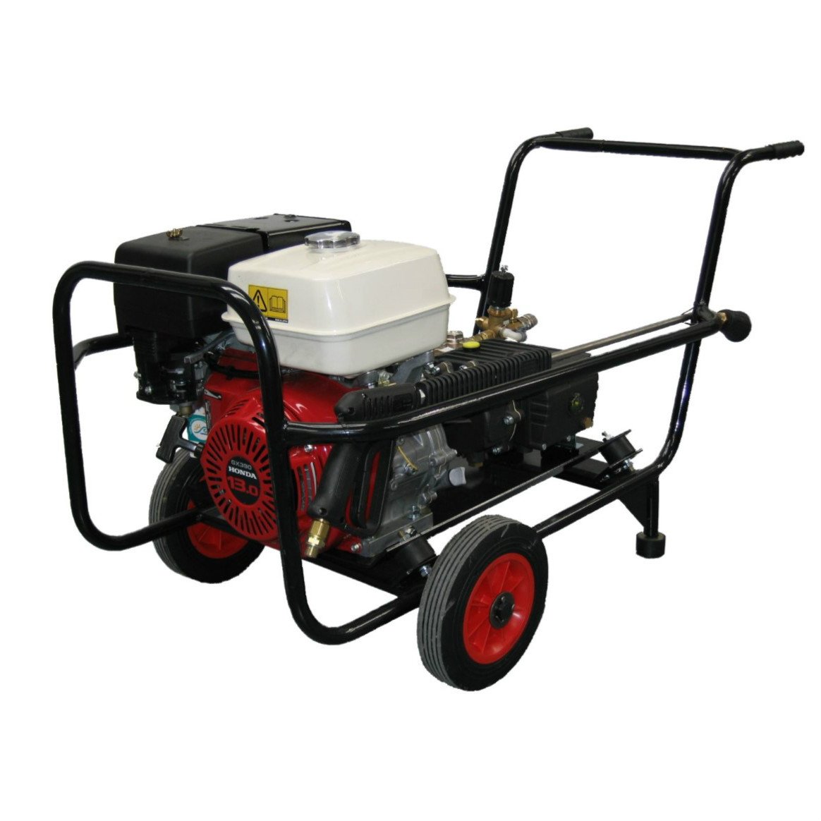 HONDA GX390 13HP 3000PSI 21LPM  POWERWASHER GEARBOX DRIVEN TROLLEY FRAME