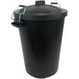 PLASTIC BLACK BIN CW CLIP ON LID 110LTR - Watson Hire