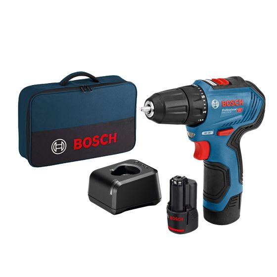 BOSCH GSR 12V-30 C DRILL DRIVER CW  2X2AH