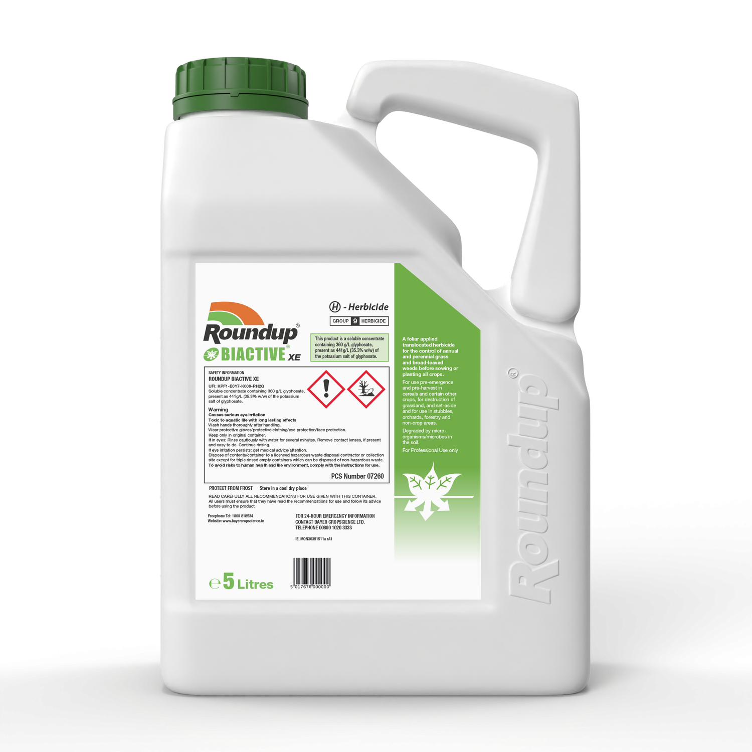 roundup biactive herbicide ROUNDUP BIACTIVE XE 5LT – Watson Hire