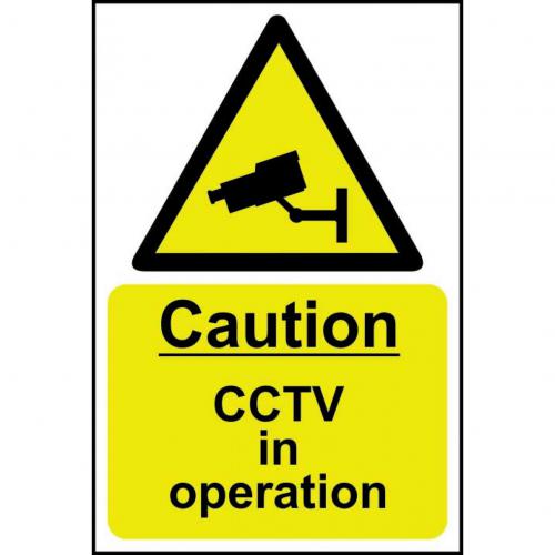 CAUTION CCTV IN OPERATION - RPVC (400 X 600MM)