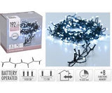CHRISTMAS LIGHTS 192 LED BATTERY OPERATED