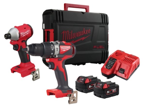 MILWAUKEE M18BLPP2A2 502 BRUSHLESS COMBI DRILL DRIVER KIT