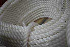 POLYAMIDE WHITE ROPE 6MM ( SOLD PER METER)