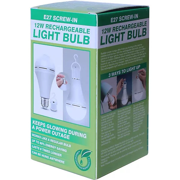 AVRON 12W E27 SCREW-IN RECHARGEABLE LIGHT BULB