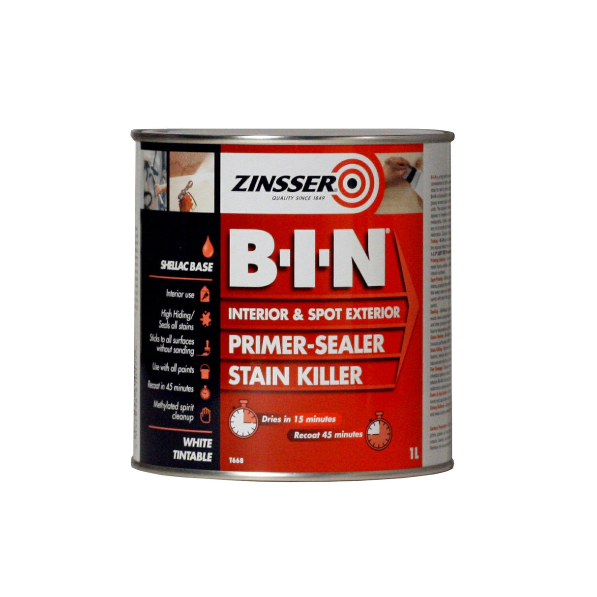 ZINSSER BIN PRIMER SEALER 1L