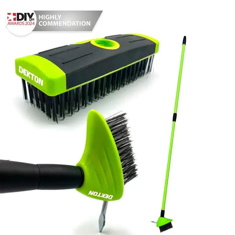 DEKTON 3 IN 1 WEED REMOVAL BRUSH SET