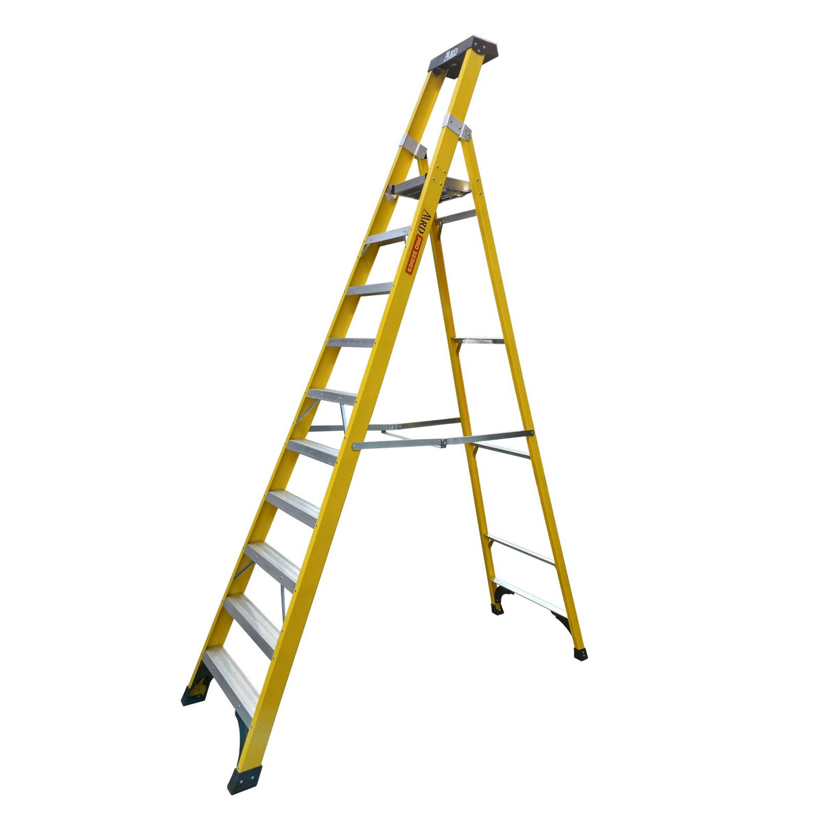 ARD PRO FIBREGLASS PLATFORM STEP LADDER 10 TREAD