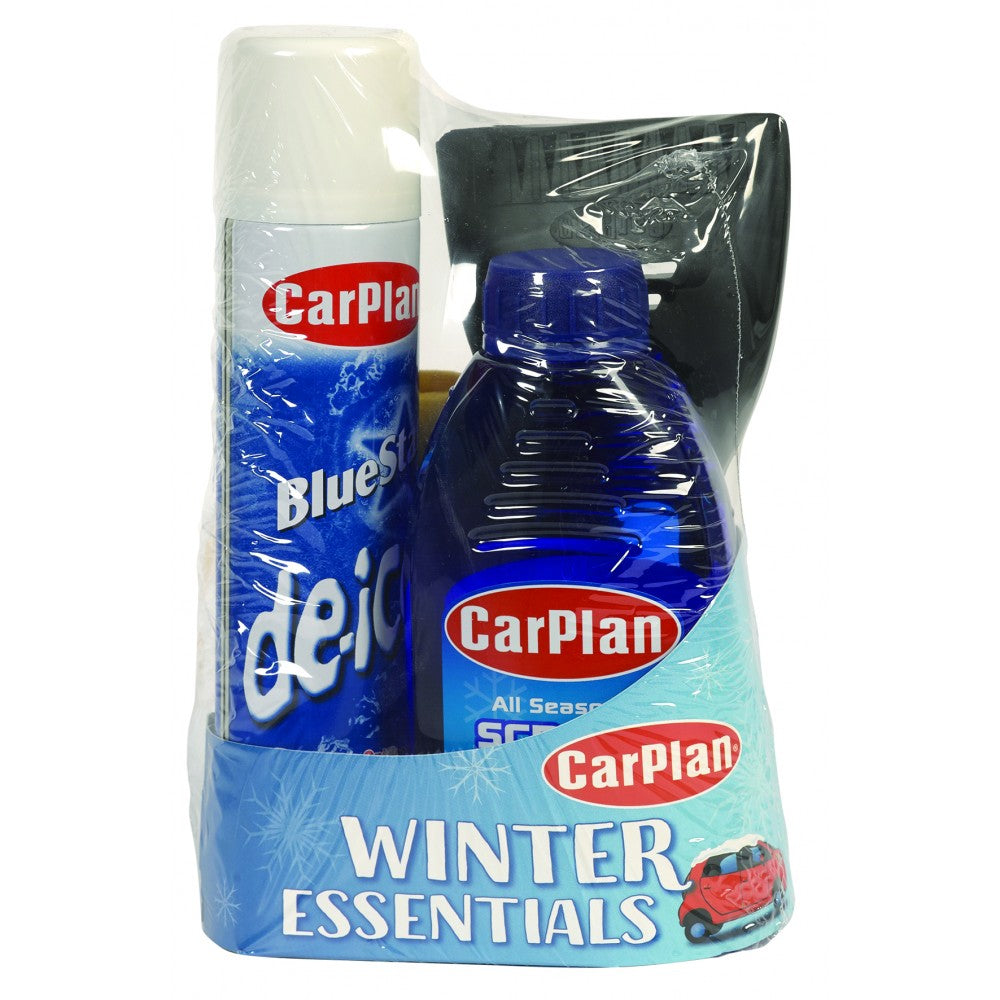 CARPLAN WINTER KIT - DE-ICER , WASHER FLUID & SCRAPER