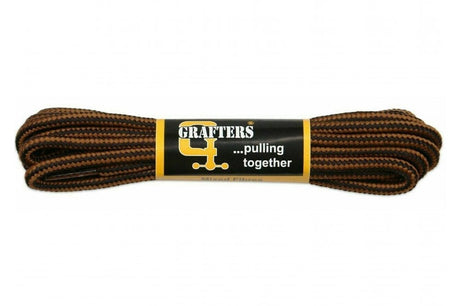 GRAFTERS BOOT LACE 140CM BLACK AND BROWN