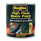 RUSTINS HIGH HEAT BLACK PAINT 250ML