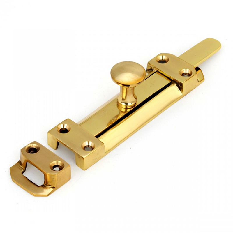 PREMIUM CHOICE 6" SOLID BRASS SLIDE BOLT