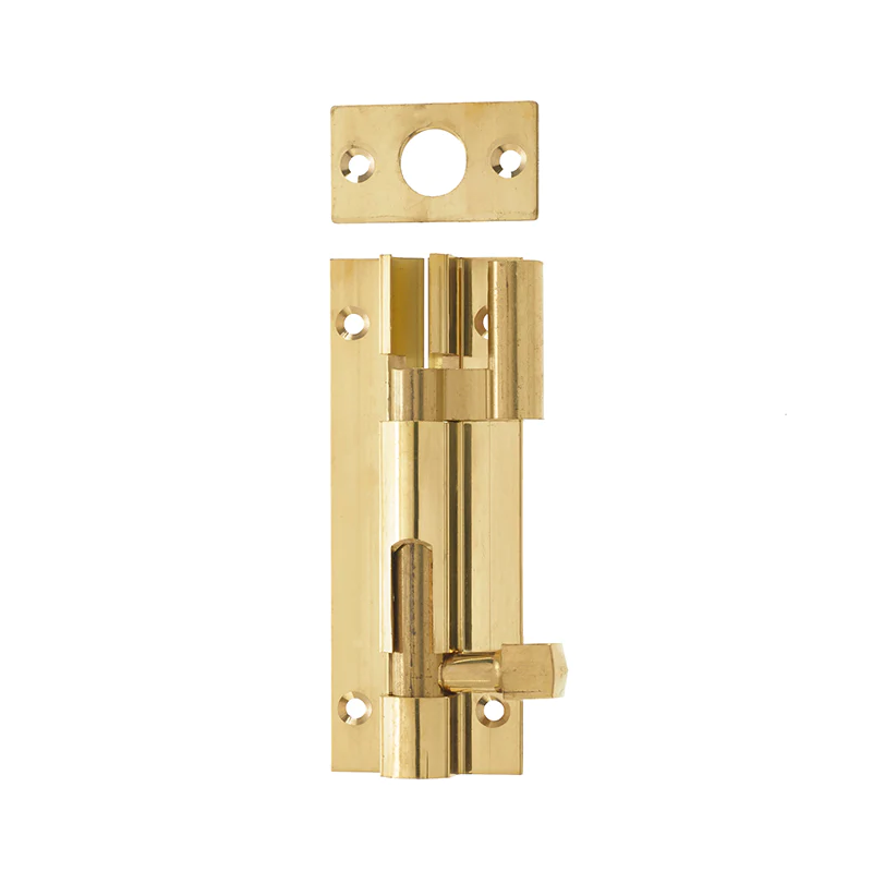 PREMIUM CHOICE 4" BRASS BARRELL BOLT NECKED