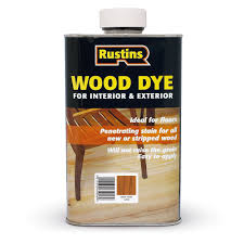 RUSTINS WOOD DYE LIGHT TEAK 250ML - Watson Hire