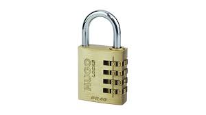 PADLOCK HUGO BRASS COMBINATION DR 30