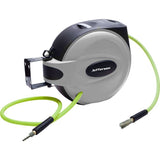 JEFFERSON 3/8" AUTO RETRACTING 15M HOSE REEL WITH HI-VIS HYBRID HOSE