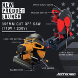 JEFFERSON 355MM 14" METAL CUT OFF SAW 230V