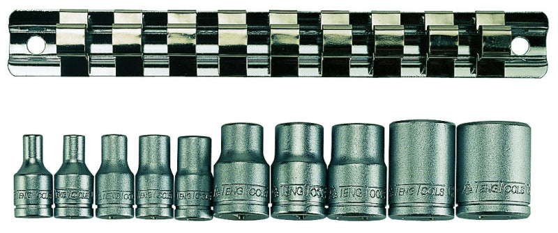 TENG TOOL SOCKET SET 1/4 AND 3/8IN DR TX-E 10PC