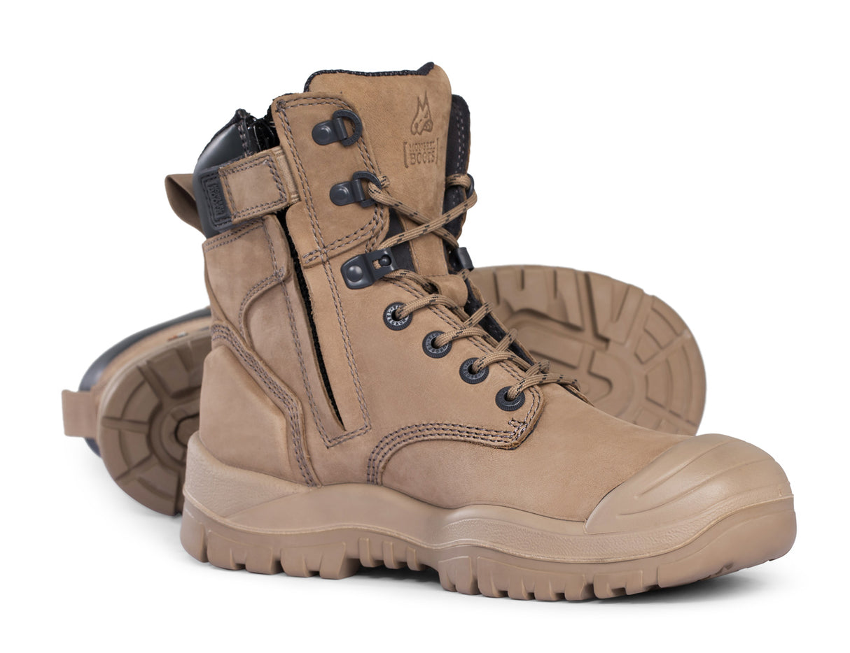 MONGREL CLOUDY BROWN  DEALER BOOT,CHISEL TOE, NON- SAFETY