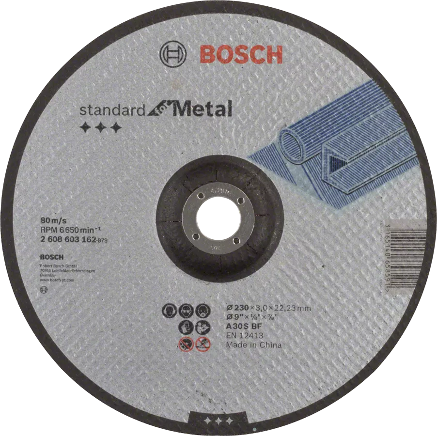 BOSCH METAL CUTTING DISK 230MM X 22 BORE