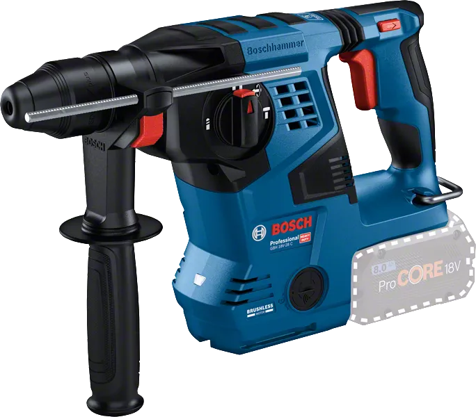 BOSCH GBH18V-28C 18V H/DUTY SDS DRILL BODY IN LBOXX