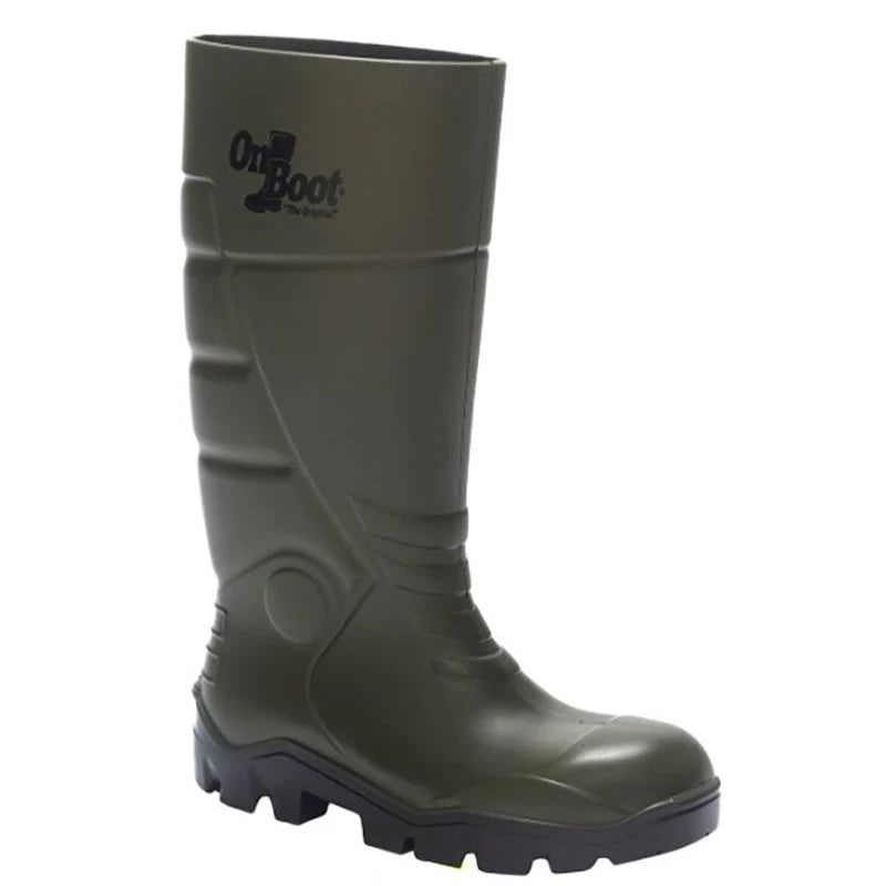 ON BOOT S5 GREEN/BLACK WELLINGTON
