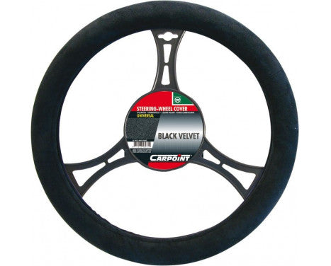 CAR POINT STEERING WHEEL COVER 'BLACK VELVET' ? 37-39CM