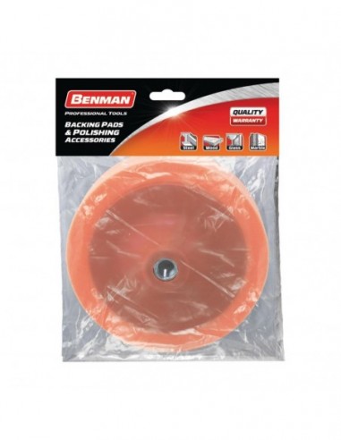 BENMAN POLISHING SPONGE ORANGE WITH SHANK 150X50MM M14