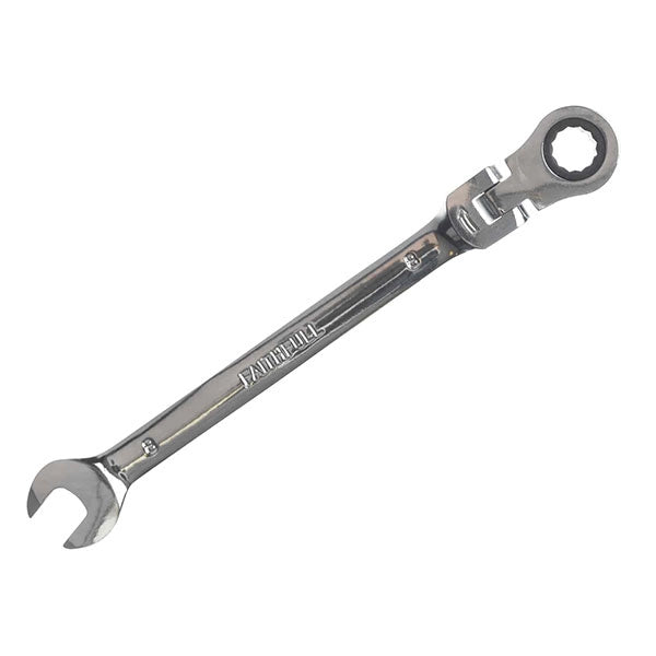 Faithfull Ratchet Combination Spanner Flex Head CV 15mm