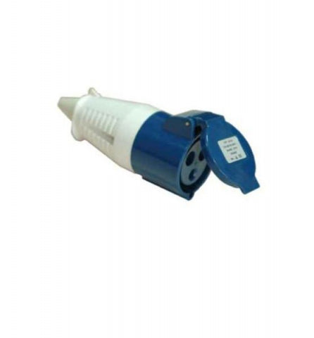 32AMP 220V COUPLER/SOCKET  BLUE