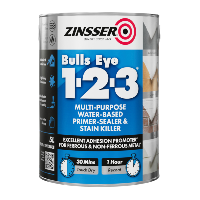 ZINSSER BULLS EYE 1-2-3 PRIMER SEALER 5L