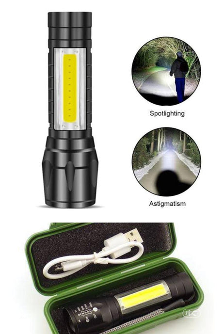 KINGAVON RECHARGEABLE ALUMINIUM XPE COB TORCH WITH ZOOM BB-RT421 - Watson Hire