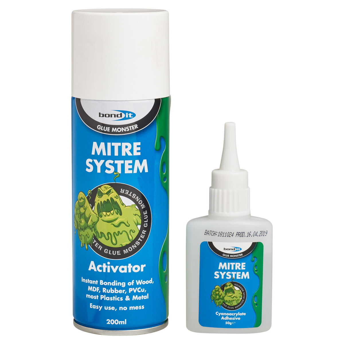 MITRE FAST ADH. & ACTIVATOR KIT