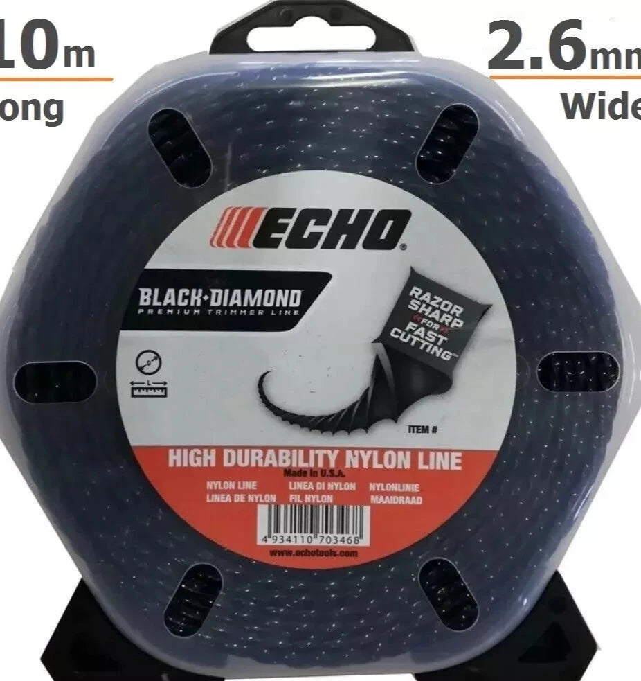 ECHO BLACK DIAMOND TRIMMER LINE 2.67MM X 10M